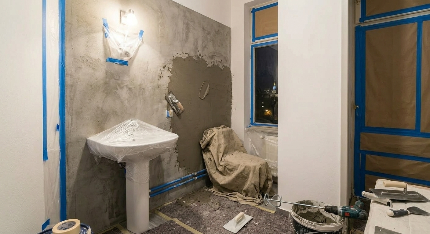 Microcement loft Holešovice - fotografie realizace 5